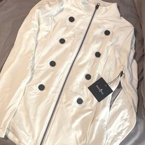 NWT BelynKey White Military Jacket